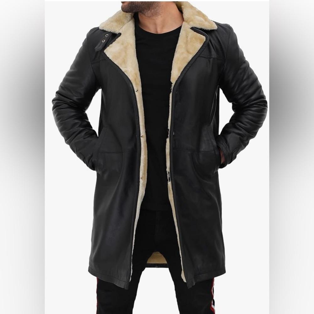 Real lamb skin leather jacket XL